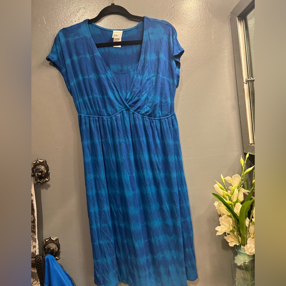 Just My Size Ocean Blue Dress Casual Swimwear Coverup Summer Lightweight